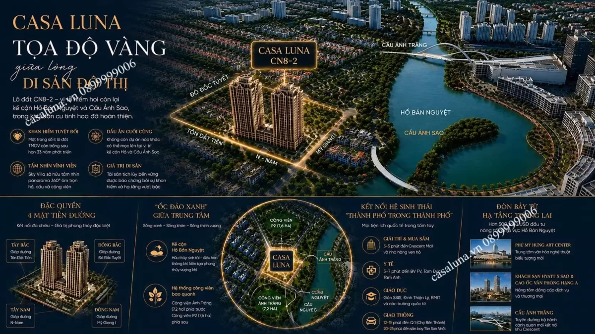 Tiện ích tại dự án Sky Villa Casa Luna Phú Mỹ Hưng Quận 7 6 Tiện ích cao cấp xung quanh Casa Luna