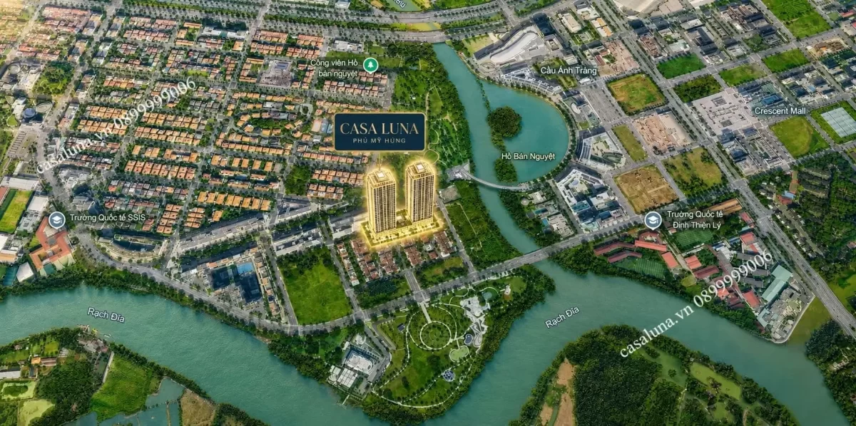 Dự án Căn hộ Casa Luna Phú Mỹ Hưng Quận 7 | Giá bán Tháng 6/2026 52 Casa Luna nhìn từ trên cao