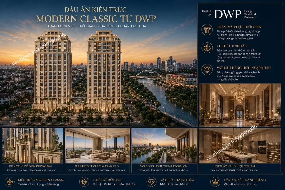 Dự án Căn hộ Casa Luna Phú Mỹ Hưng Quận 7 | Giá bán Tháng 6/2026 69 Casa Luna được thiết kế bởi DWP