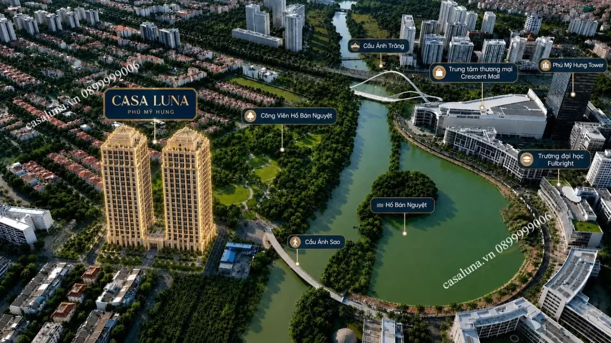 Tiện ích tại dự án Sky Villa Casa Luna Phú Mỹ Hưng Quận 7 3 Sống tại Casa Luna hưởng trọng không gian xanh trong lành