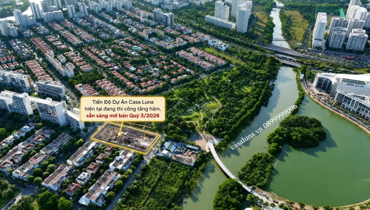 Tiến độ dự án Casa Luna ngay Cầu Ánh Sao của Phú Mỹ Hưng 1 Dự án Casa Luna đang được ép cọc và thi công tầng hầm