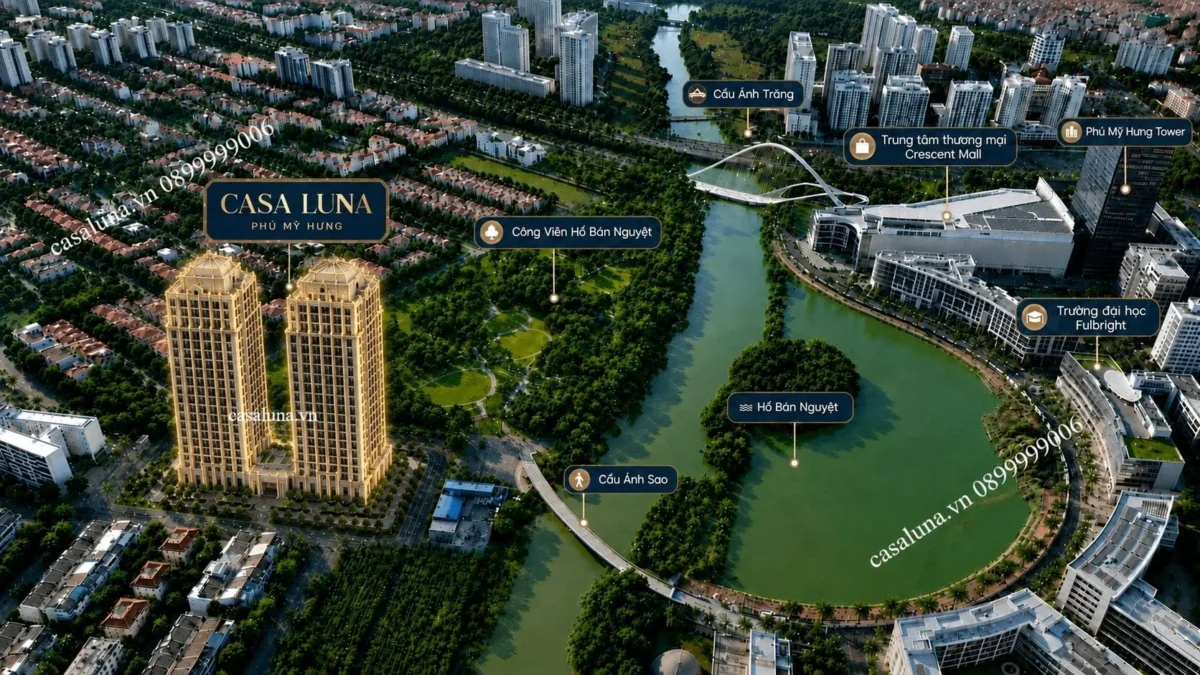 Khởi Công Casa Luna Phú Mỹ Hưng - Căn Hộ Hạng Sang Đẳng Cấp Tại Tiểu Khu Kênh Đào 8 Casa Luna có vị trí cực đẹp hưởng trọn toàn bộ tiện ích trung tâm của Phú Mỹ Hưng