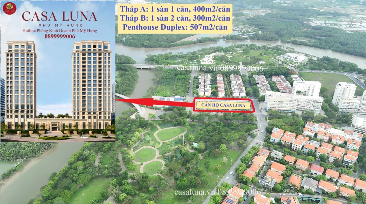 Dự án Căn hộ Casa Luna Phú Mỹ Hưng Quận 7 | Giá bán Tháng 6/2026 70 Sky villa Casa Luna