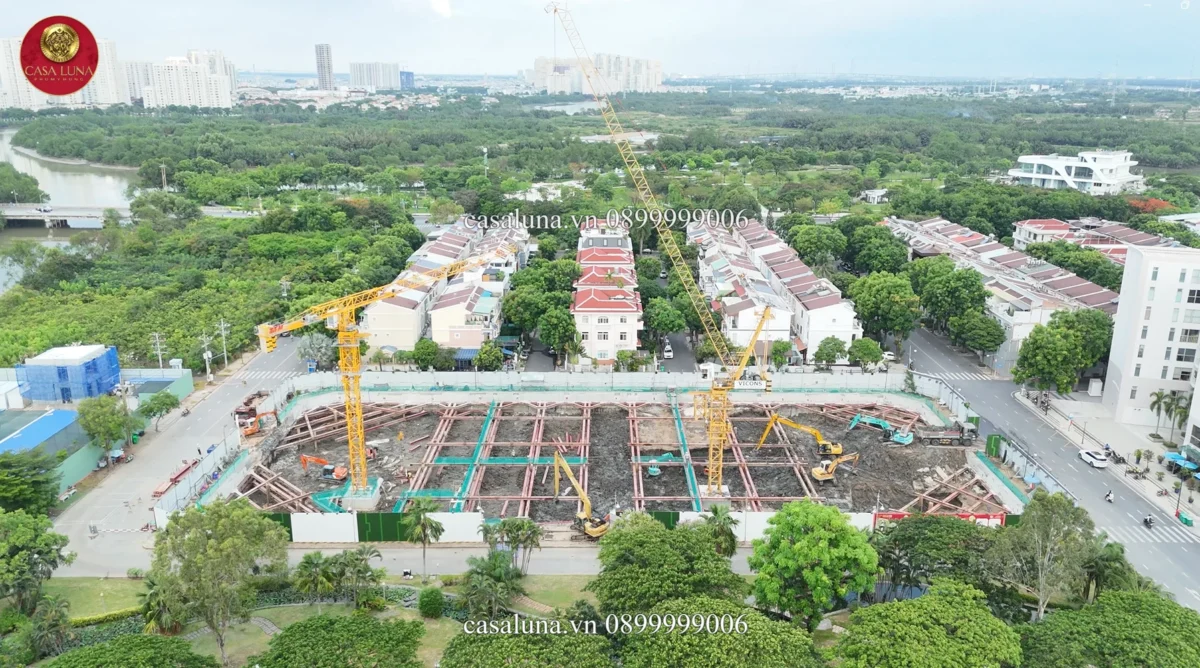 Dự án Căn hộ Casa Luna Phú Mỹ Hưng Quận 7 | Giá bán Tháng 6/2026 60 Tiến độ dự án Casa Luna Phú Mỹ Hưng - Cập nhật tháng 5/2026 hiện tại đang thi công tầng hầm, mở bán đợt 1 vào tháng 9/2026