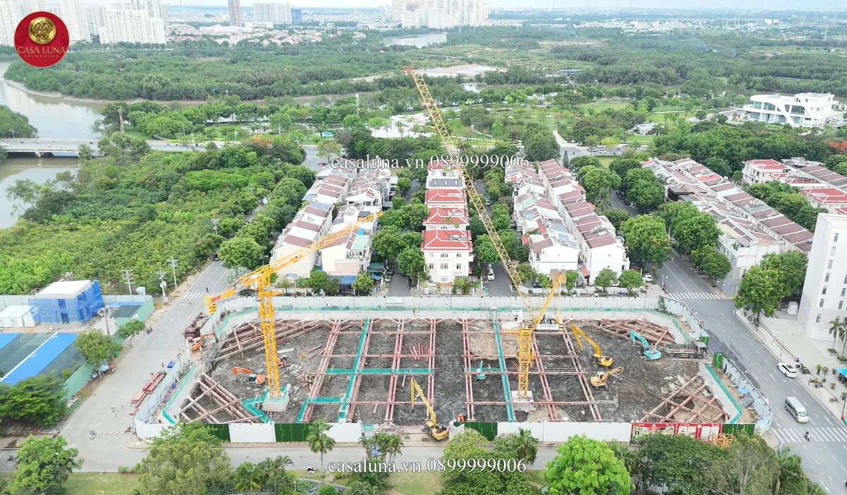 Dự án Căn hộ Casa Luna Phú Mỹ Hưng Quận 7 | Giá bán Tháng 6/2026 61 Tiến độ dự án Casa Luna Phú Mỹ Hưng - Cập nhật tháng 5/2026 hiện tại đang thi công tầng hầm
