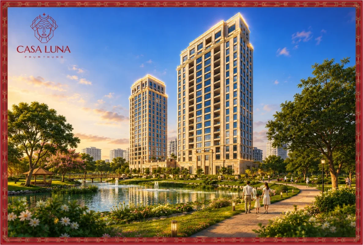 Dự án Căn hộ Casa Luna Phú Mỹ Hưng Quận 7 | Giá bán Tháng 6/2026 24 Phối cảnh 2 tòa tháp dự án căn hộ Casa Luna