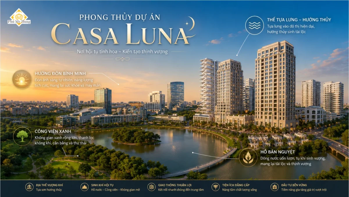 Phong thủy, hướng nắng và hướng gió Casa Luna Phú Mỹ Hưng 7 Phong thủy tại dự án Casa Luna Phú Mỹ Hưng