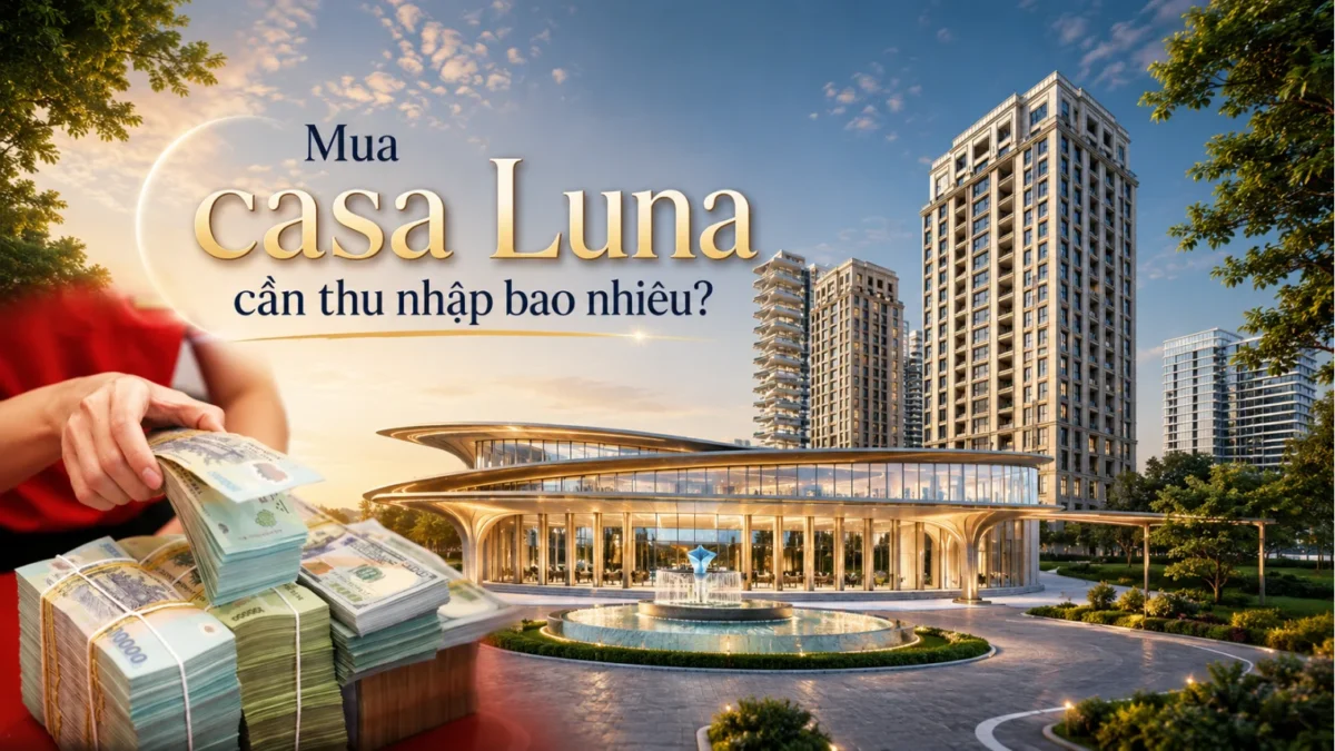 Thu nhập bao nhiêu để mua trả góp căn hộ Casa Luna? 8 Thu nhập bao nhiêu đủ mua căn hộ Casa Luna
