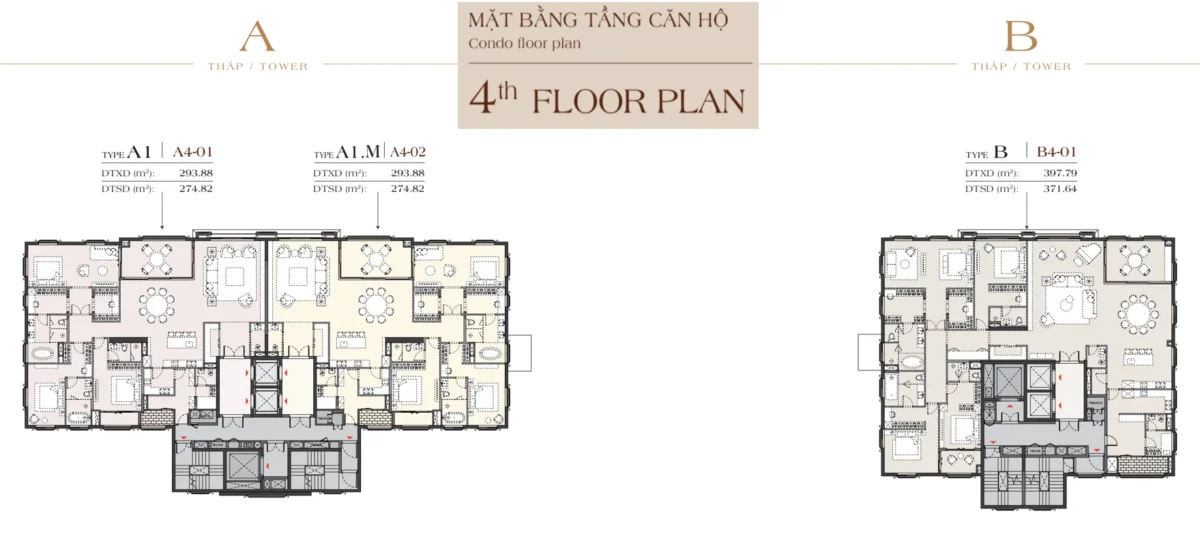 Dự án Căn hộ Casa Luna Phú Mỹ Hưng Quận 7 | Giá bán Tháng 7/2026 80 Mặt bằng tầng 4