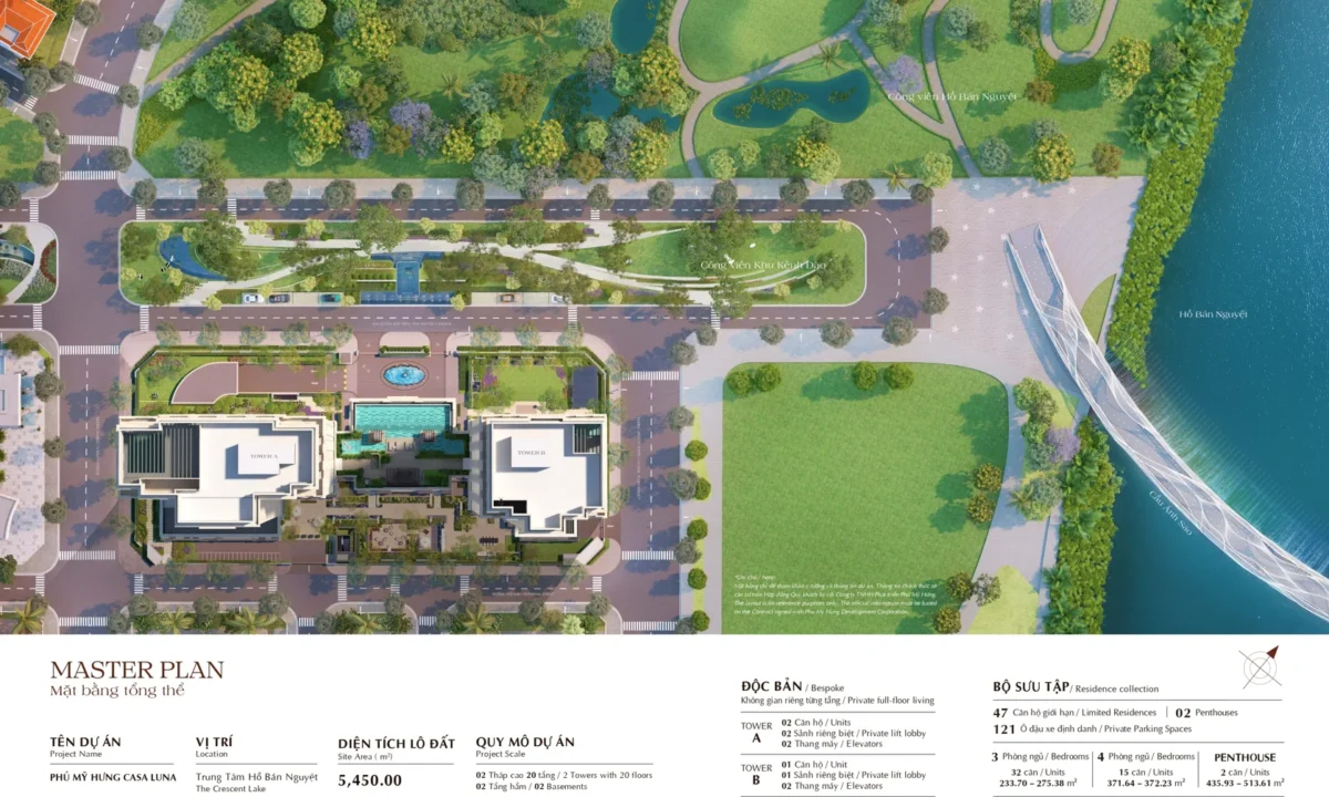 Dự án Căn hộ Casa Luna Phú Mỹ Hưng Quận 7 | Giá bán Tháng 7/2026 75 Mặt bằng tổng thể